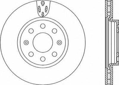 OPEN PARTS bda225820 -  Тормозной диск